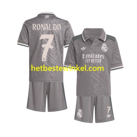 Real Madrid Cristiano Ronaldo 7 Voetbalshirts Kind Third 2024-25